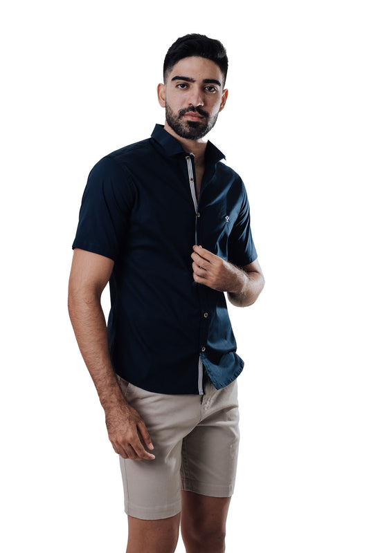 Muscle Fit Cotton Shirt